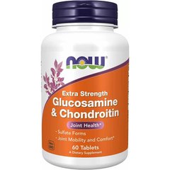 NOW Glucosamine & Chondroitin Extra Strength, 60 таблеток