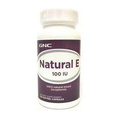 GNC Natural E 100 IU, 100 капсул