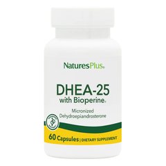 Natures Plus DHEA-25 with BioPerine, 60 капсул