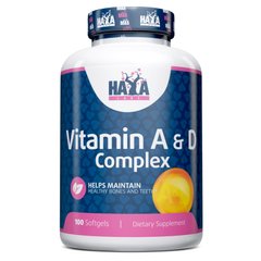 Haya Labs Vitamin A&D Complex, 100 капсул