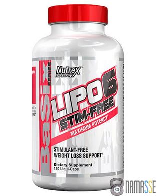 Nutrex Research Lipo-6 Stim Free, 120 рідких капсул