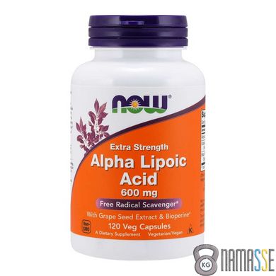 NOW Alpha Lipoic Acid 600 mg, 120 вегакапсул