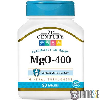 21st Century MgO-400, 90 таблеток