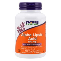 NOW Alpha Lipoic Acid 100 mg, 120 вегакапсул