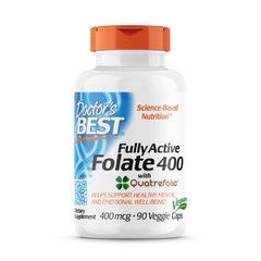 Doctor's Best Fully Active Folate 400 mcg, 90 вегакапсул