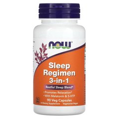 NOW Sleep Regimen 3-in-1, 90 вегакапсул