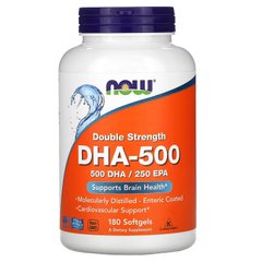 NOW DHA-500, 180 капсул