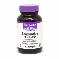 Bluebonnet Nutrition Zeaxanthin plus Lutein, 30 капсул