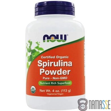 NOW Spirulina Powder Organic, 113 грам
