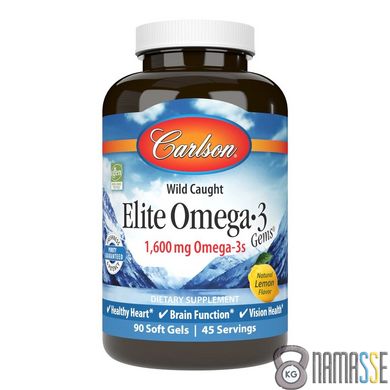 Carlson Labs Elite Omega-3 Gems, 90 капсул