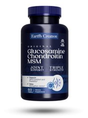 Earth‘s Creation Glucosamine Chondroitin MSM, 60 таблеток
