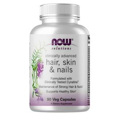 NOW Solutions Hair Skin Nails, 90 вегакапсул