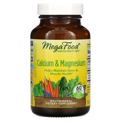 MegaFood Calcium & Magnesium, 60 таблеток
