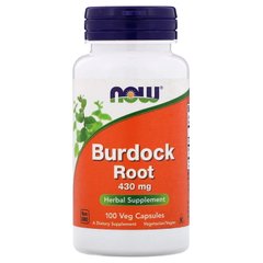NOW Burdock Root 430 mg, 100 капсул