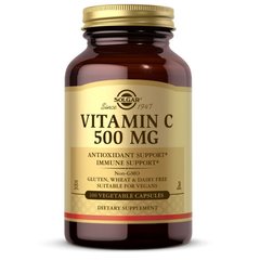 Solgar Vitamin C 500 mg, 100 вегакапсул