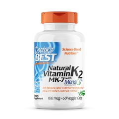 Doctor's Best Natural Vitamin K2 MK-7 100 mcg, 60 капсул