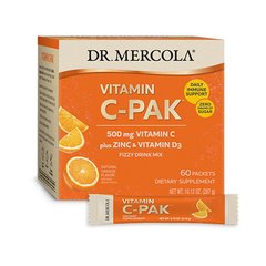Dr. Mercola Vitamin C-Pak, 60 стиків Апельсин
