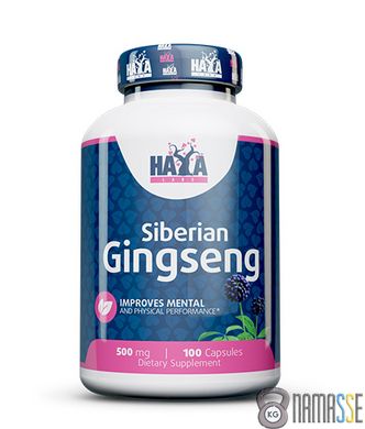 Haya Labs Siberian Ginseng 500 mg, 100 капсул