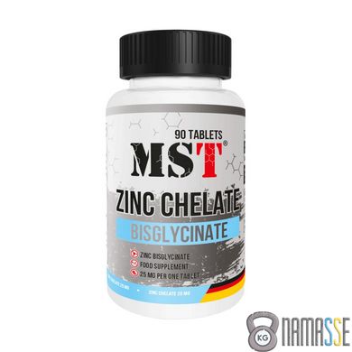 MST Zinc Chelate Bisglycinate, 90 таблеток