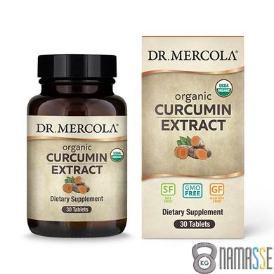 Dr. Mercola Organic Curcumin Extract, 30 таблеток