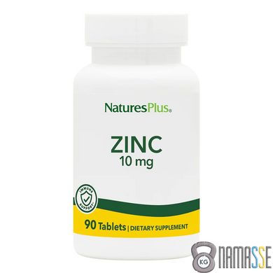 Natures Plus Zinc 10 mg, 90 таблеток