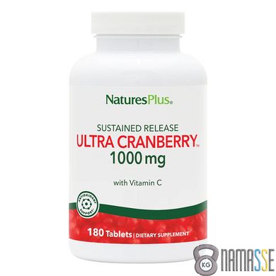 Natures Plus Ultra Cranberry 1000, 180 таблеток