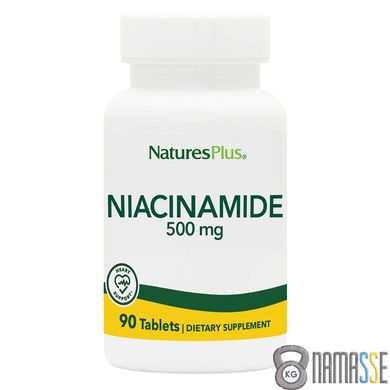Natures Plus Niacinamide 500 mg, 90 таблеток