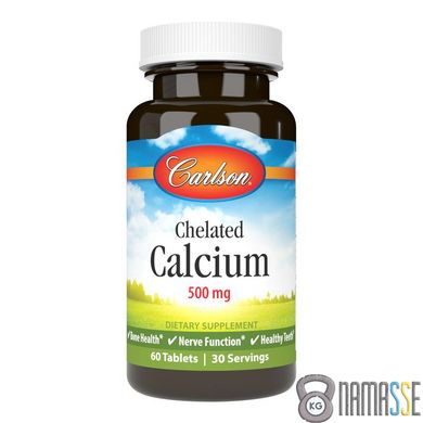 Carlson Labs Chelated Calcium, 60 таблеток