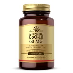 Solgar Megasorb CoQ-10 60 mg, 60 капсул