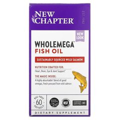 New Chapter Wholemega Fish Oil, 60 капсул