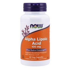 NOW Alpha Lipoic Acid 100 mg, 60 вегакапсул
