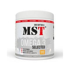 MST Omega 3 Selected 55%, 300 капсул
