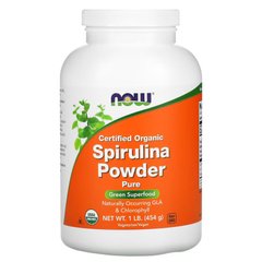 NOW Spirulina Powder Organic, 454 грам
