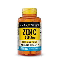 Mason Natural Zinc 100 mg, 100 таблеток
