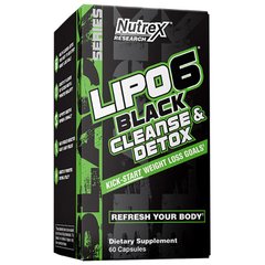Nutrex Research Lipo-6 Black Cleanse & Detox, 60 капсул