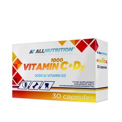 AllNutrition Vitamin C + D3, 30 капсул