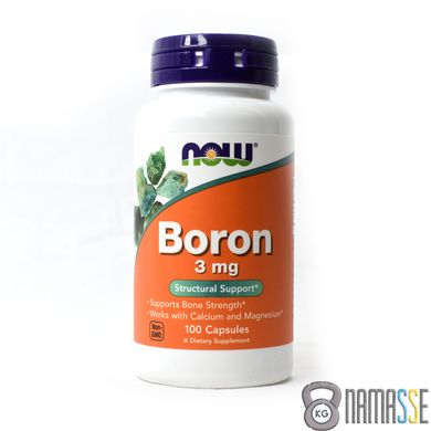 NOW Boron 3 mg, 100 капсул