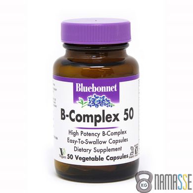 Bluebonnet Nutrition В-Complex 50, 50 вегакапсул