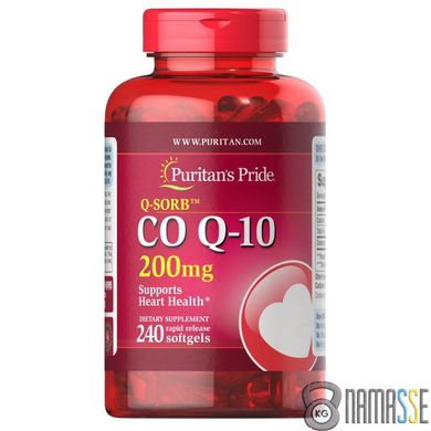 Puritan's Pride CO Q10 200 mg, 240 капсул