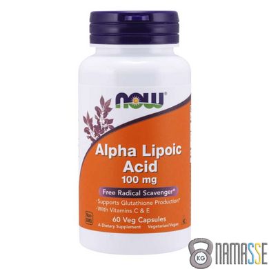 NOW Alpha Lipoic Acid 100 mg, 60 вегакапсул