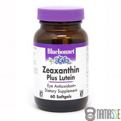 Bluebonnet Nutrition Zeaxanthin plus Lutein, 60 капсул