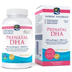 Nordic Naturals Prenatal DHA, 180 капсул
