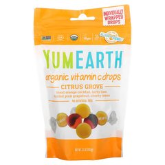 YumEarth Organic Vitamin C Drops (леденецы), 93.6 грам Цитрус