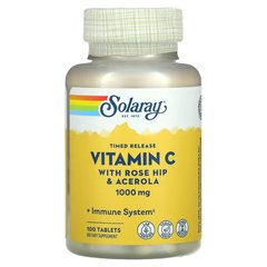 Solaray Vitamin C 1000 mg Tamed Release, 100 таблеток