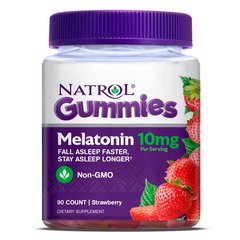 Natrol Melatonin Gummies 10mg, 90 желеек - полуниця