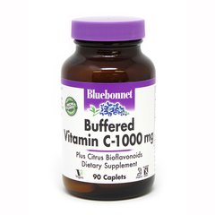 Bluebonnet Nutrition Buffered Vitamin C-1000 mg, 90 каплет