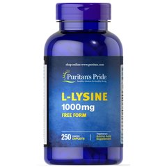 Puritan's Pride L-Lysine 1000 mg, 250 каплет