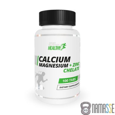 Healthy by MST Calcium Magnesium + Zinc Chelate, 100 таблеток