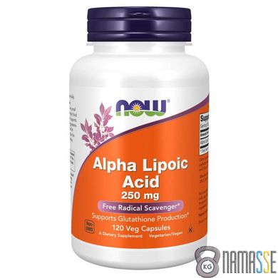 NOW Alpha Lipoic Acid 250 mg, 120 вегакапсул