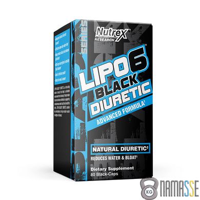 Nutrex Research Lipo-6 Diuretic, 80 капсул